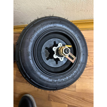 Двигатель электроскутера 48V50HB 1500W с покрышкой 10x6.00-6