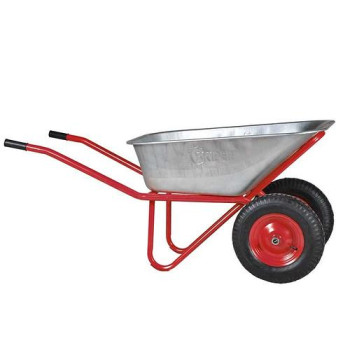  ТАЧКА СТРОИТЕЛЬНАЯ BRADO 2X125 PROFI (ДО 125Л, ДО 330КГ, 2X4.00-8, ПНЕВМО)